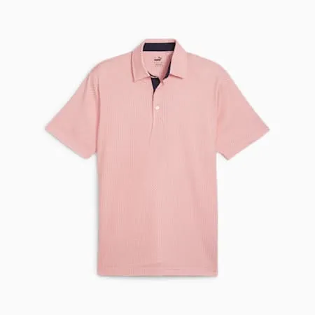 MATTR Cups Men's Golf Polo | White Glow-Melon Punch | PUMA Golf | PUMA 