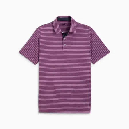 Mattr Gold Tucker Men's Golf Polo | Crushed Berry-Deep Navy | PUMA SHOP ALL PUMA | PUMA 