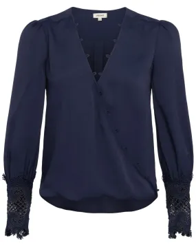 Midnight Lace Cuff Arti Blouse