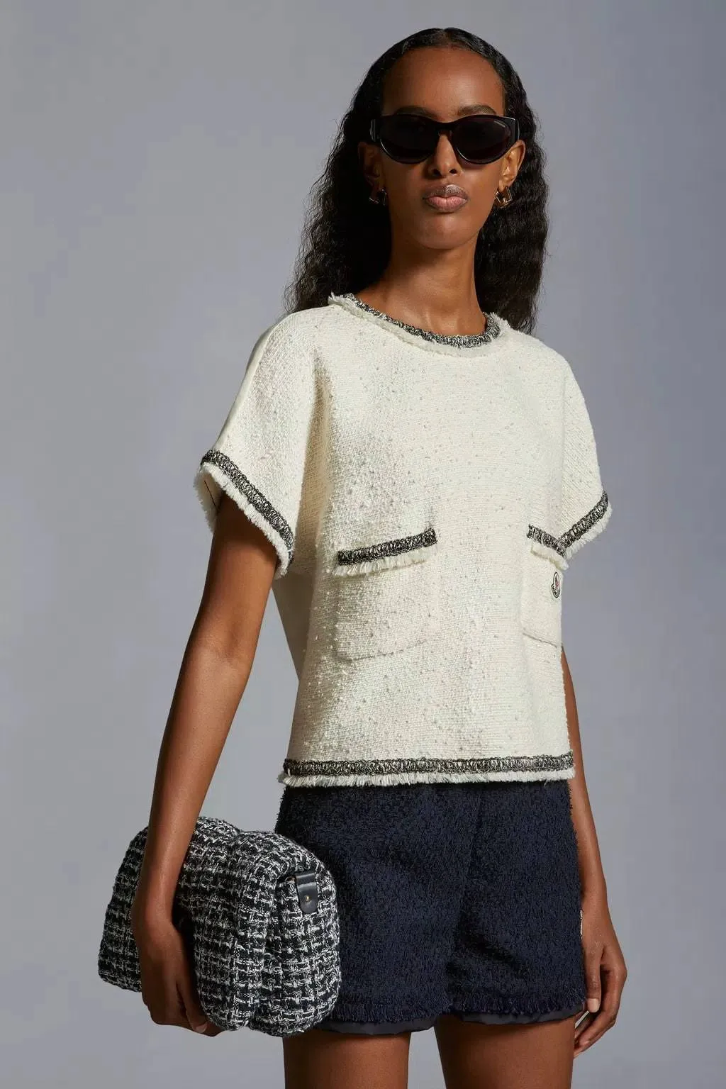 MONCLER  |Tweed Blouse