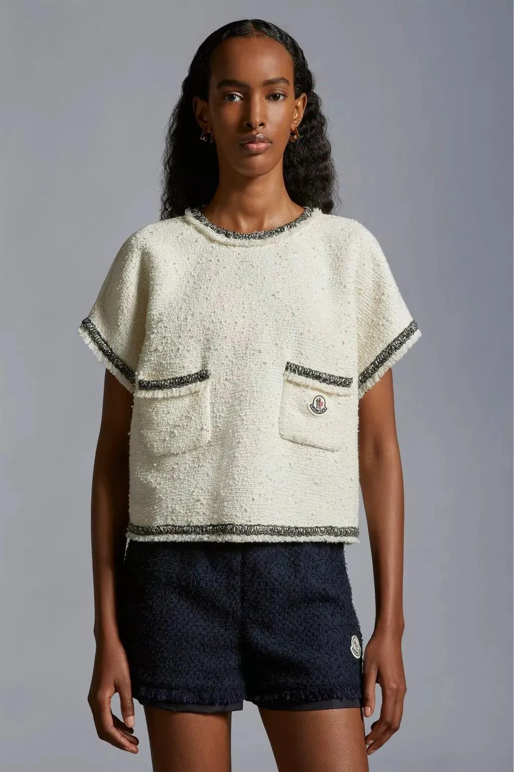 MONCLER  |Tweed Blouse