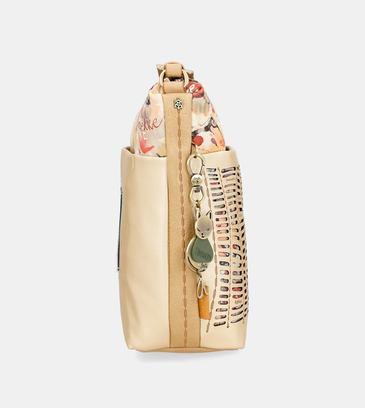 Nature Pachamama golden crossbody bag