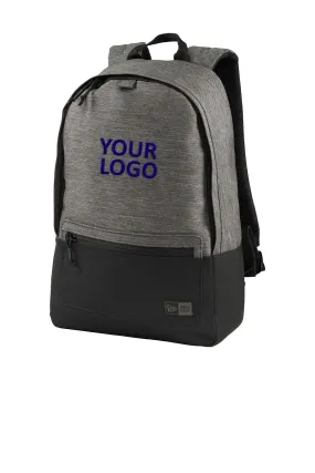 New Era Legacy Custom Backpacks, Black Twill Heather/ Black