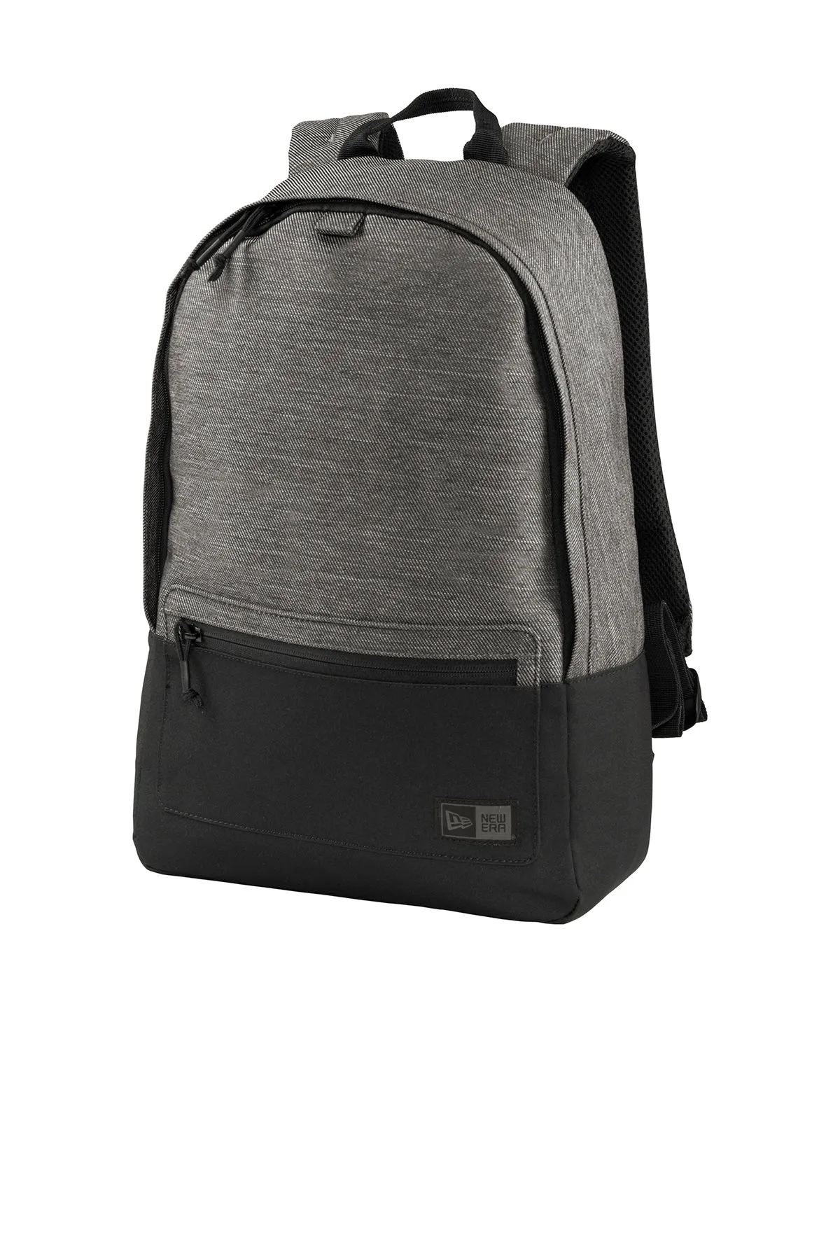 New Era Legacy Custom Backpacks, Black Twill Heather/ Black