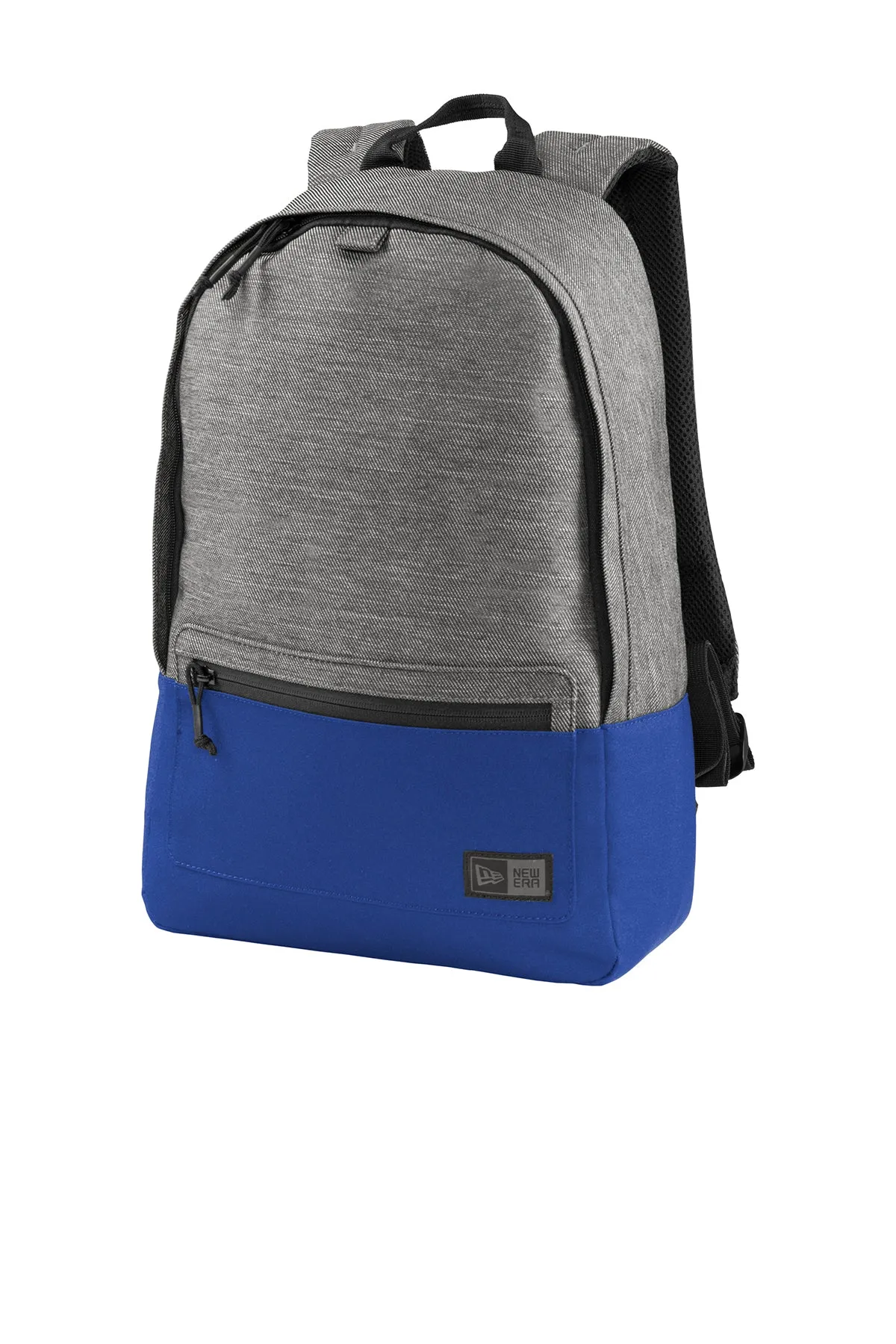 New Era Legacy Custom Backpacks, Grey Twill Heather/ Royal