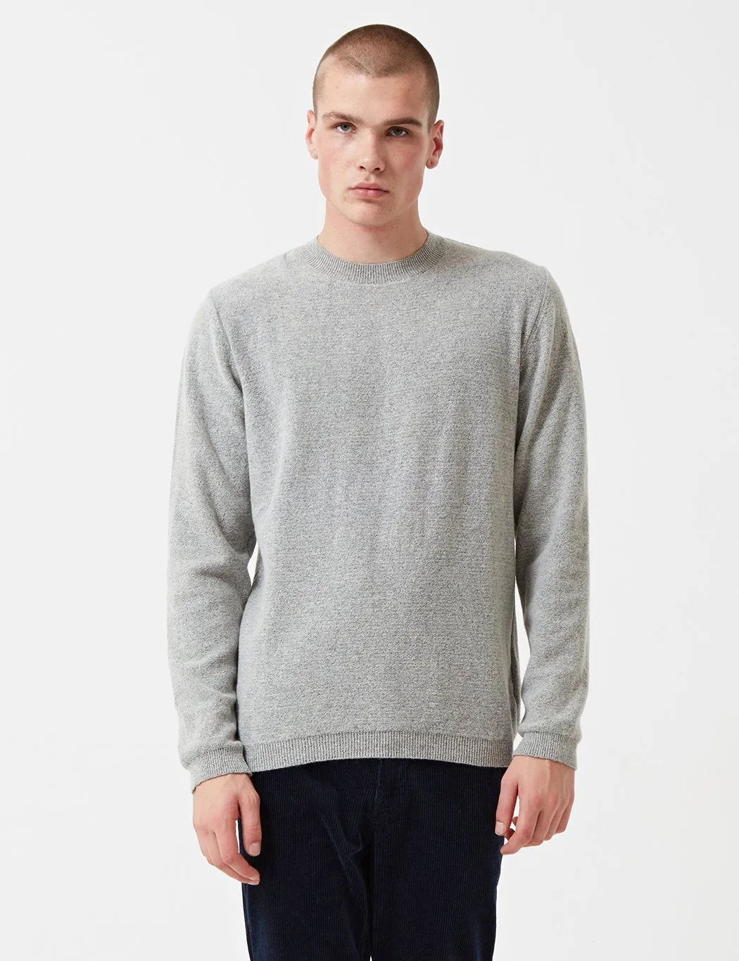 Norse Projects Arild Alpaca Wool Jumper - Light Grey