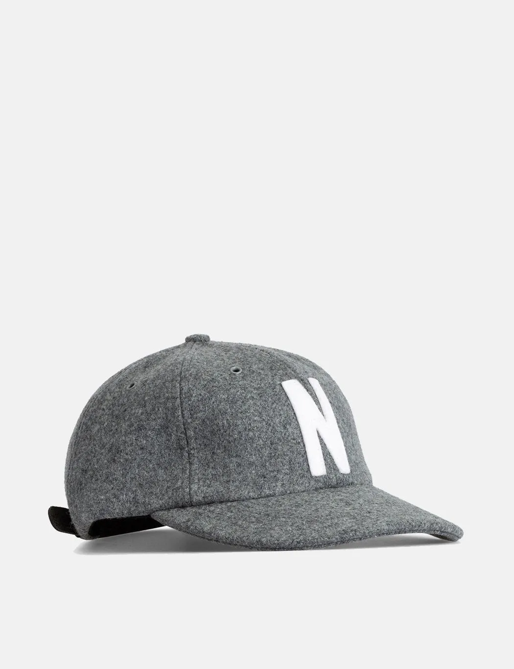 Norse Projects Wool Sports Cap - Light Grey Melange