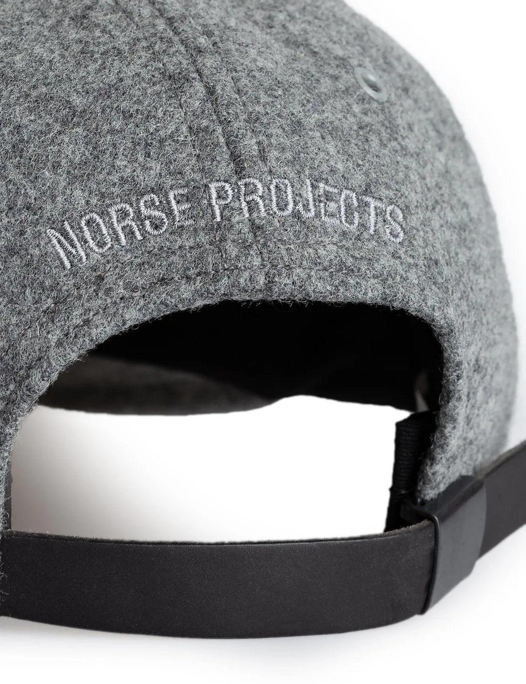 Norse Projects Wool Sports Cap - Light Grey Melange