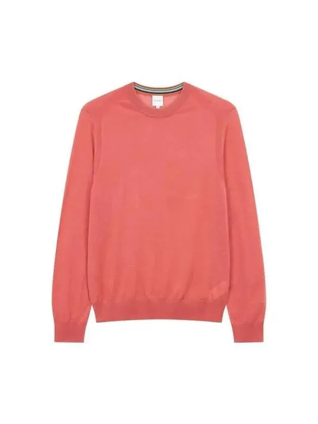 Overseas Station Season Big Chance 8 18 Long Sleeve Crew Neck Wool Knit Light Red 271924