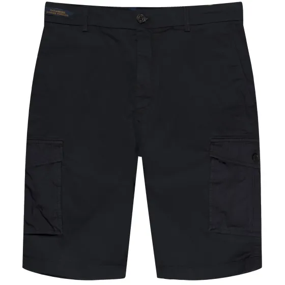 Paul & Shark Cotton Bermuda Cargo Shorts Navy