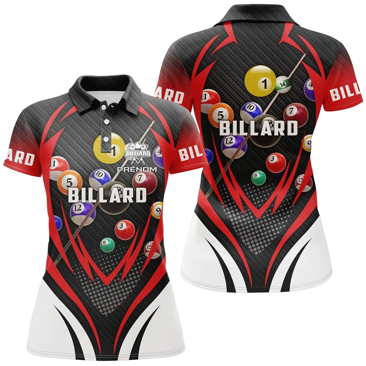 Polo De Billard Professionnel Personnalisé, Polo Homme Et Femme Manche Court Et Manche Longue - CT27062312