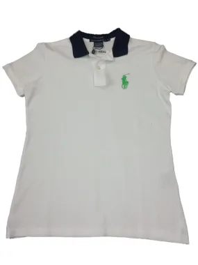 Polo Ralph Lauren Golf Youth Boys White Big Pony Short Sleeve Polo Shirt (S)