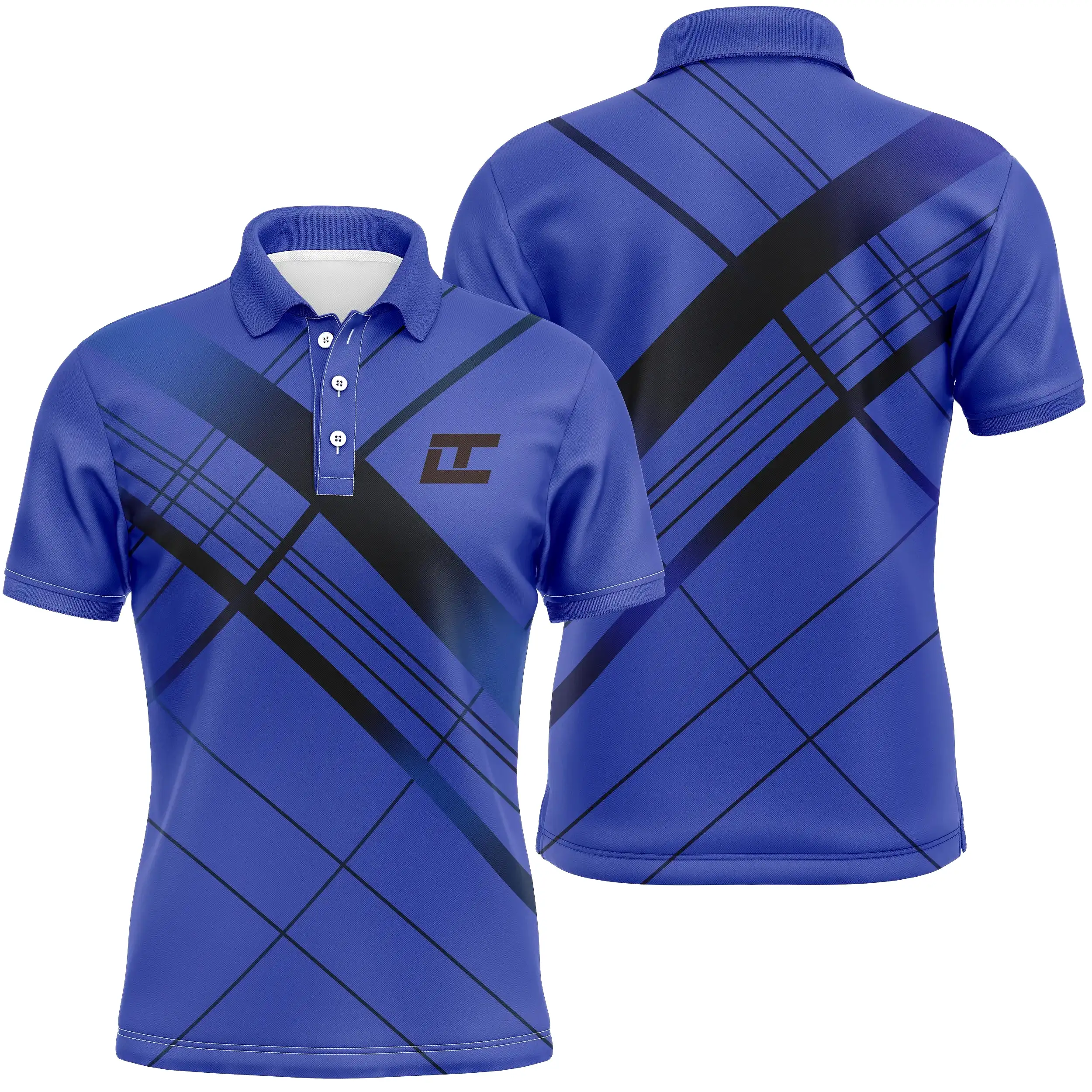 Polo à Séchage Rapide, Polo de Sport Homme Femme, Polo Shirts de Golf, Cadeau Golfeur Légers Hauts à Manches Courtes d'té - CTS1