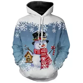 Pull Hivernal Festif: Bonhomme de Neige Souriant Avec Accessoires de Nol - CT04112333