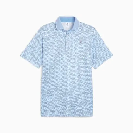 PUMA x PALM TREE CREW Men's Resort Polo | Regal Blue-White Glow | PUMA Golf | PUMA 