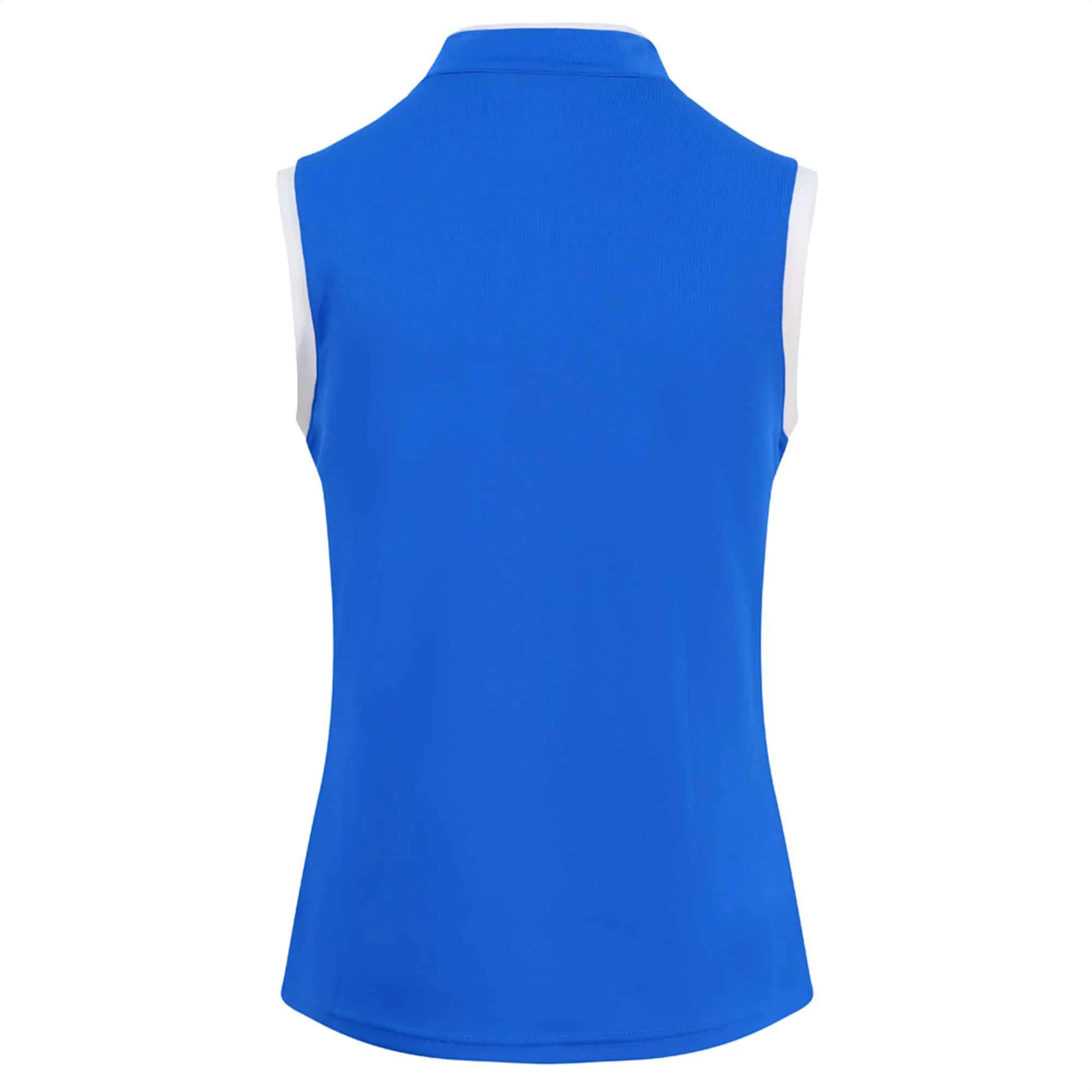 Pure Golf Bloom Ladies Sleeveless Golf Polo Shirt Royal Blue