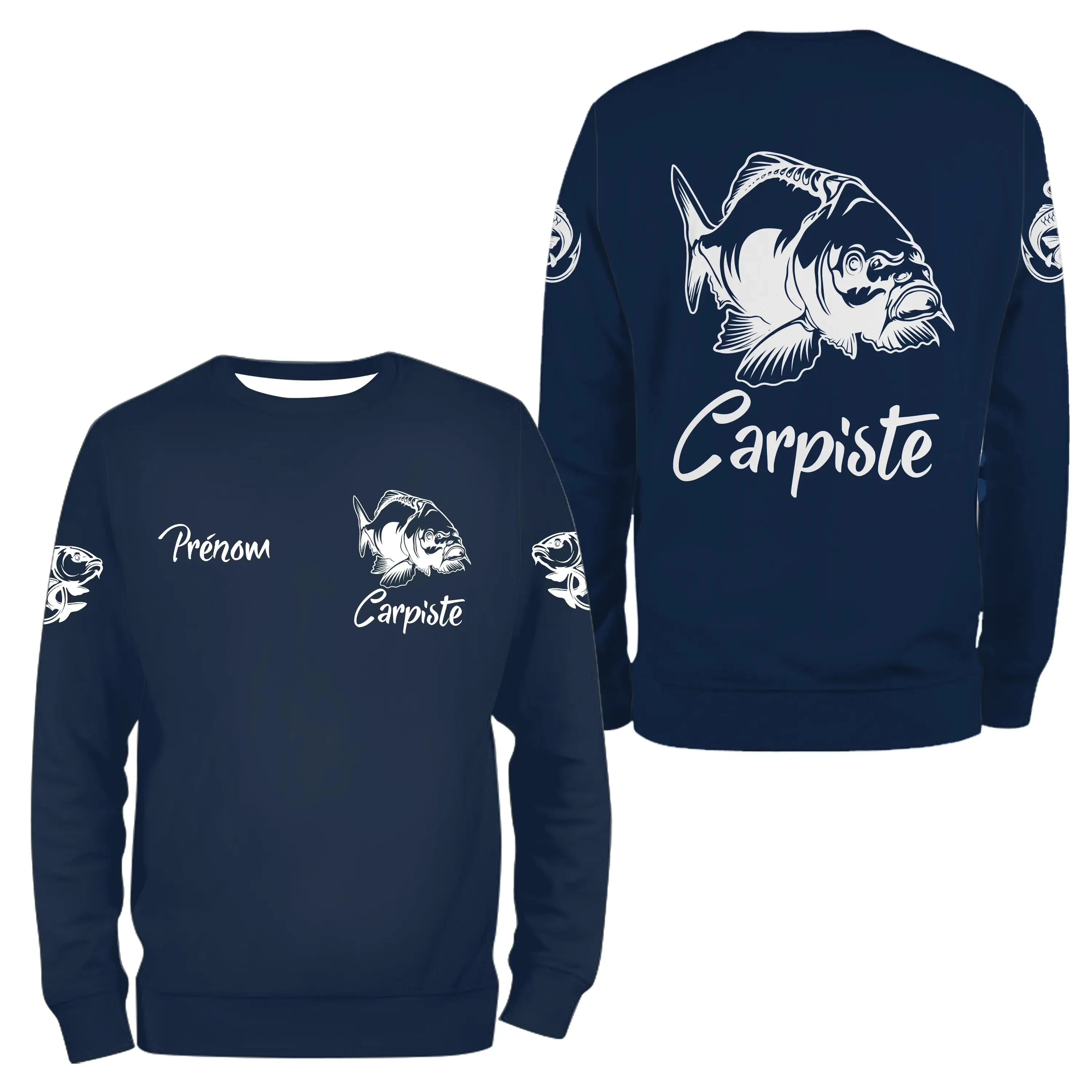 Pêche De La Carpe, Cadeau Original Pêcheur, Tee Shirt, Sweat A Capuche, Maillot Anti UV Personnalisé Pour La Pêche - CT02022402