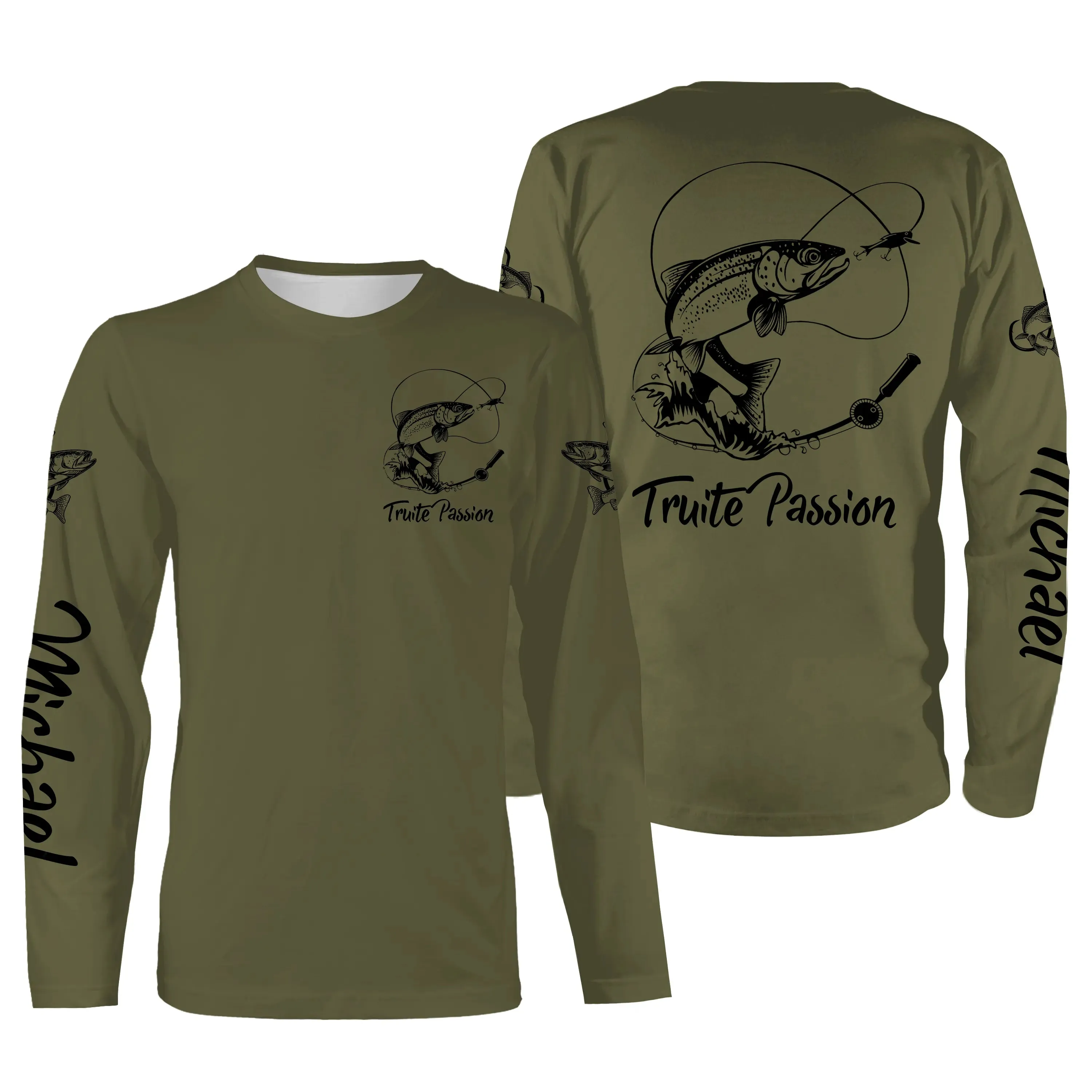 Pêche De La Truite, Cadeau Original Pêcheur, Tee Shirt, Sweat A Capuche, Maillot Anti UV Personnalisé Pour La Pêche - CT19022419