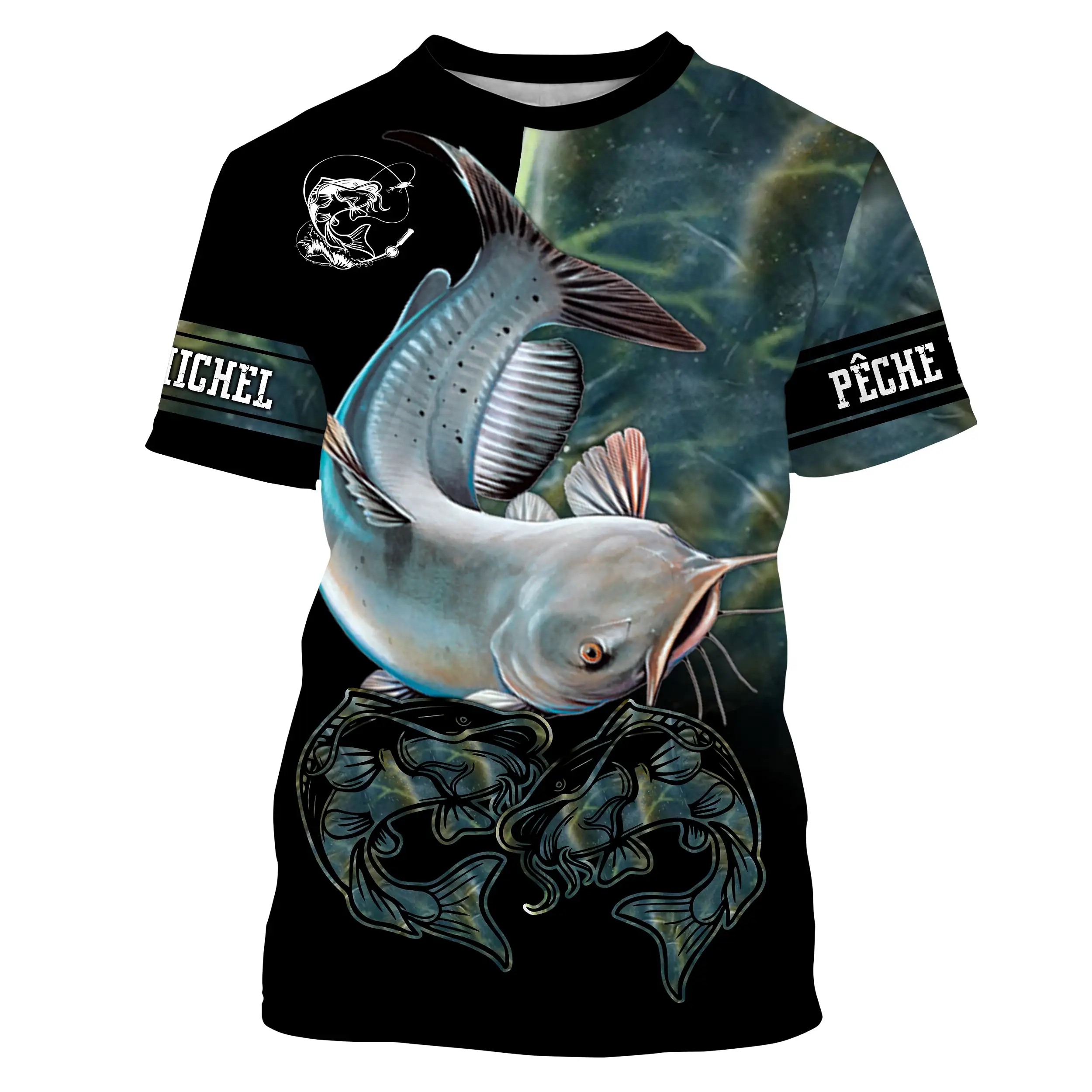 Pêche du Silure, Cadeau Original Pêcheur, Tee Shirt, Sweat à capuche, Vêtement Anti UV, Cadeau Personnalisé Pour La Pêche - CTS1