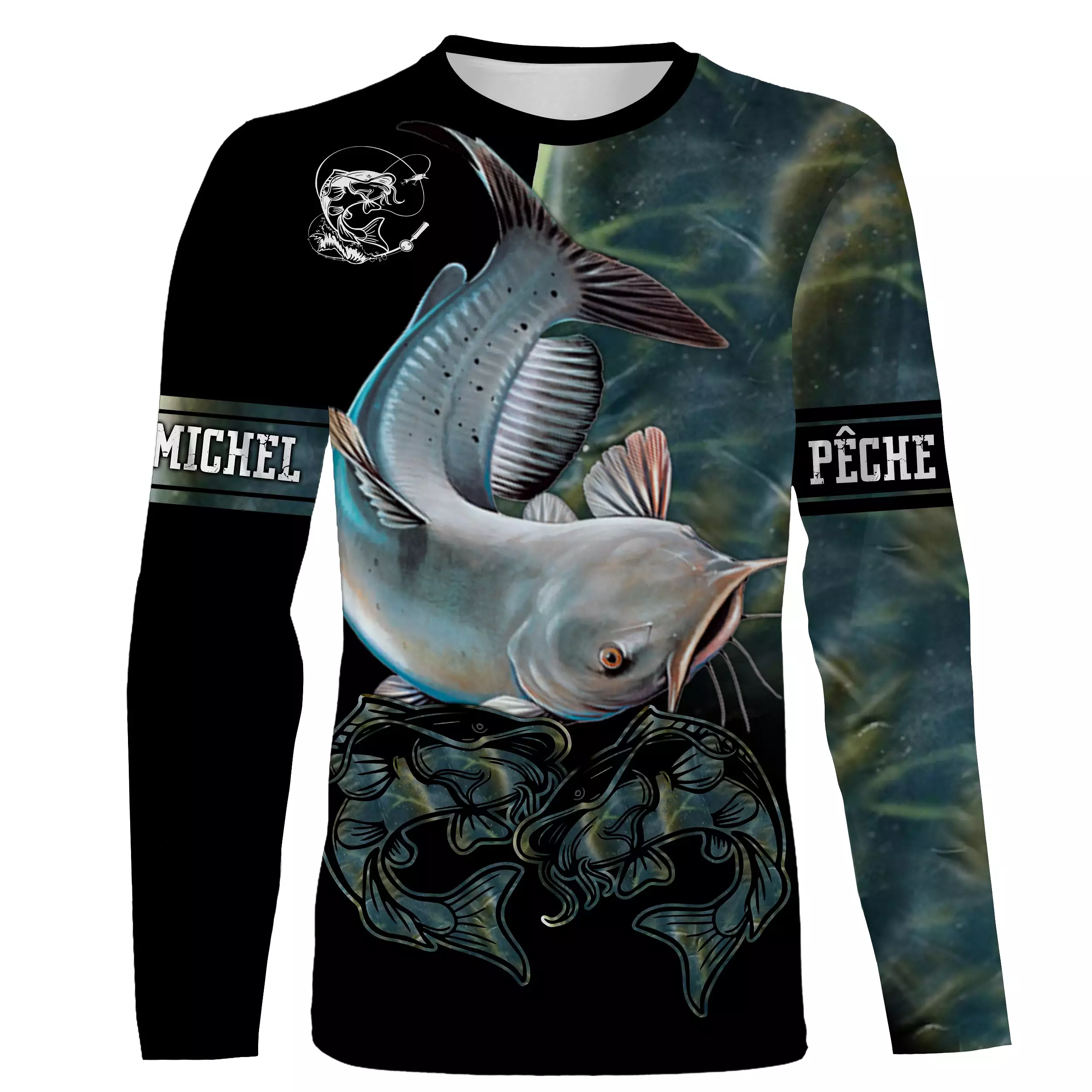 Pêche du Silure, Cadeau Original Pêcheur, Tee Shirt, Sweat à capuche, Vêtement Anti UV, Cadeau Personnalisé Pour La Pêche - CTS1