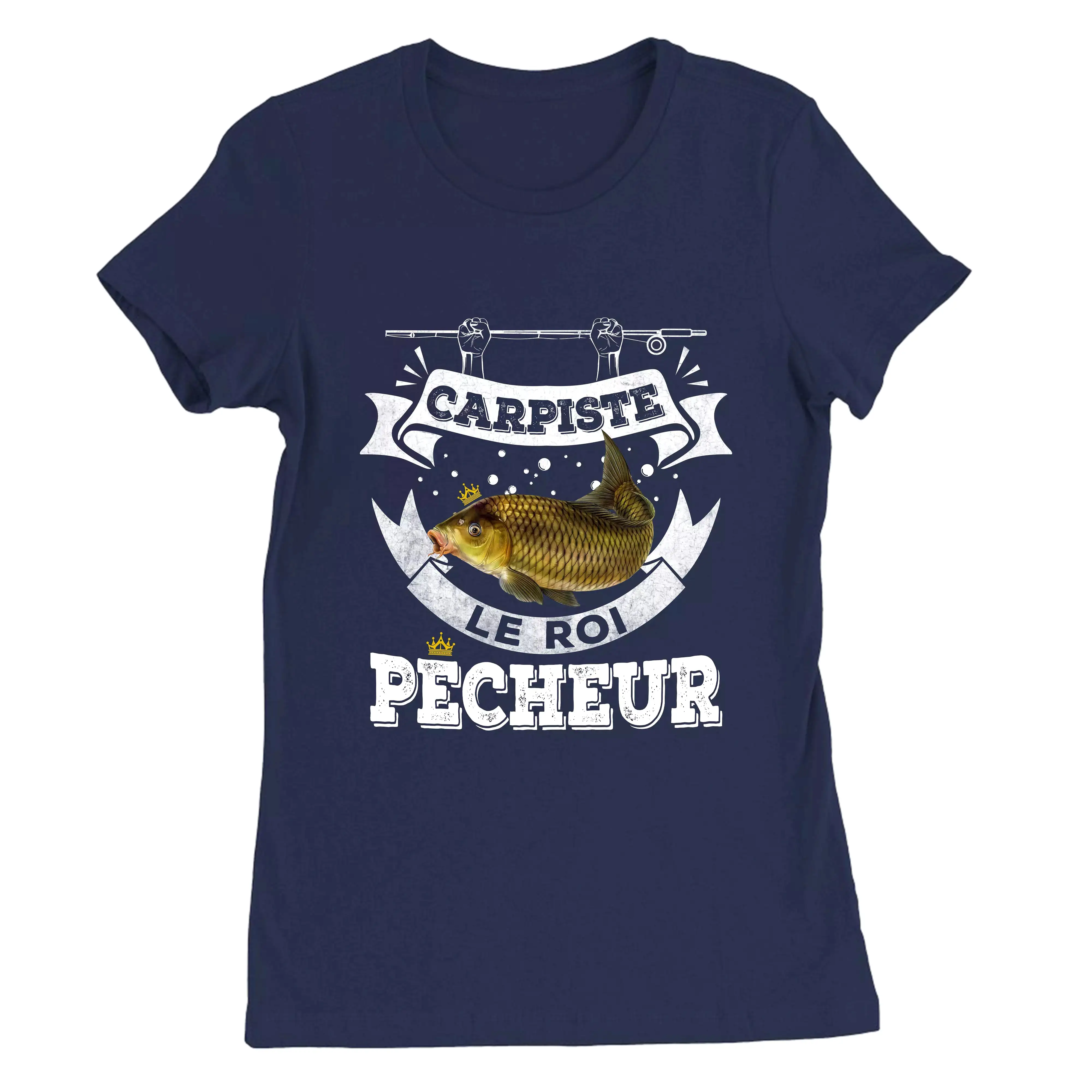 Pêcheur Carpiste, Cadeau Pour Pêcheur, Tee Shirt Homme et Femme, Carpiste Le Roi Pêcheur - CTS29042212