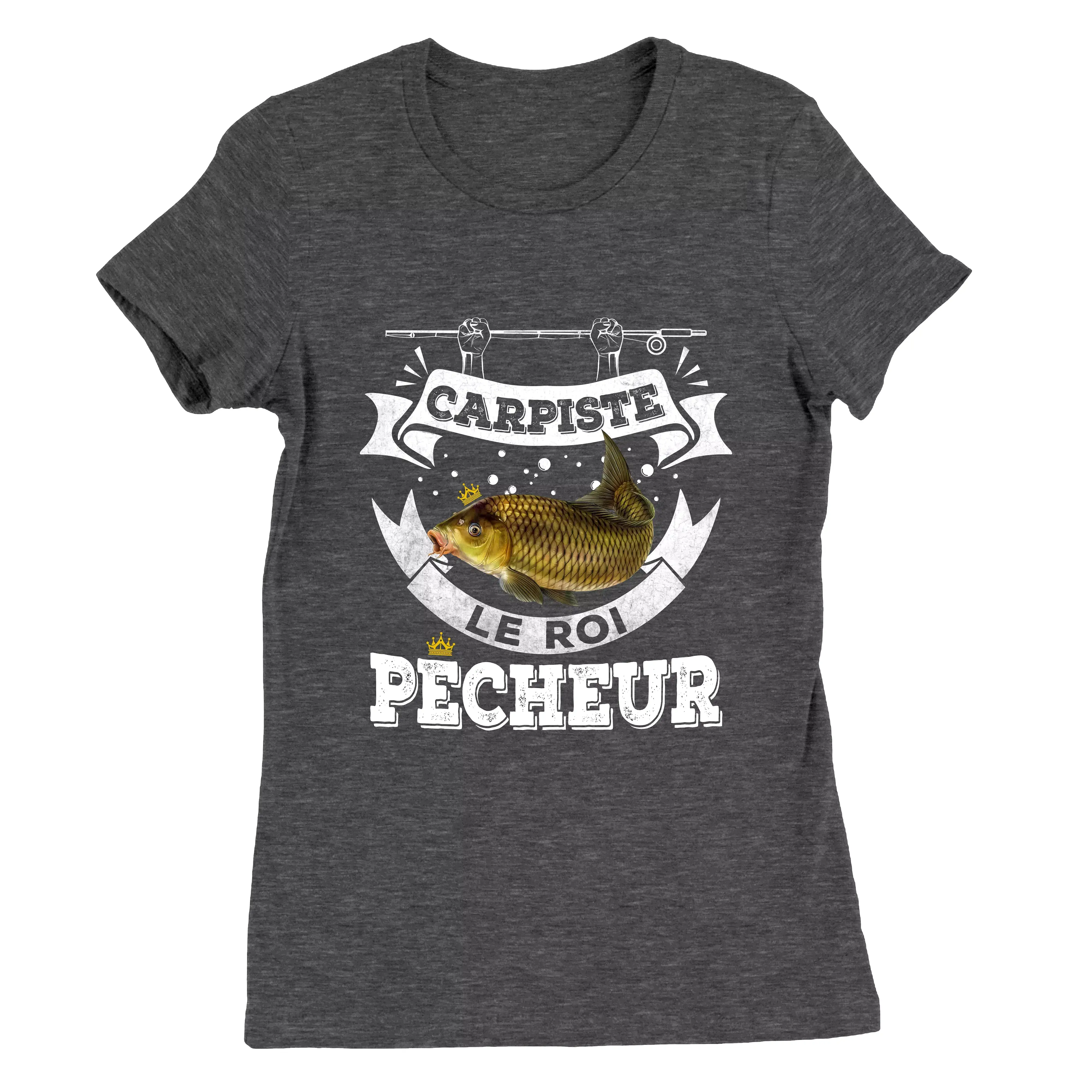 Pêcheur Carpiste, Cadeau Pour Pêcheur, Tee Shirt Homme et Femme, Carpiste Le Roi Pêcheur - CTS29042212