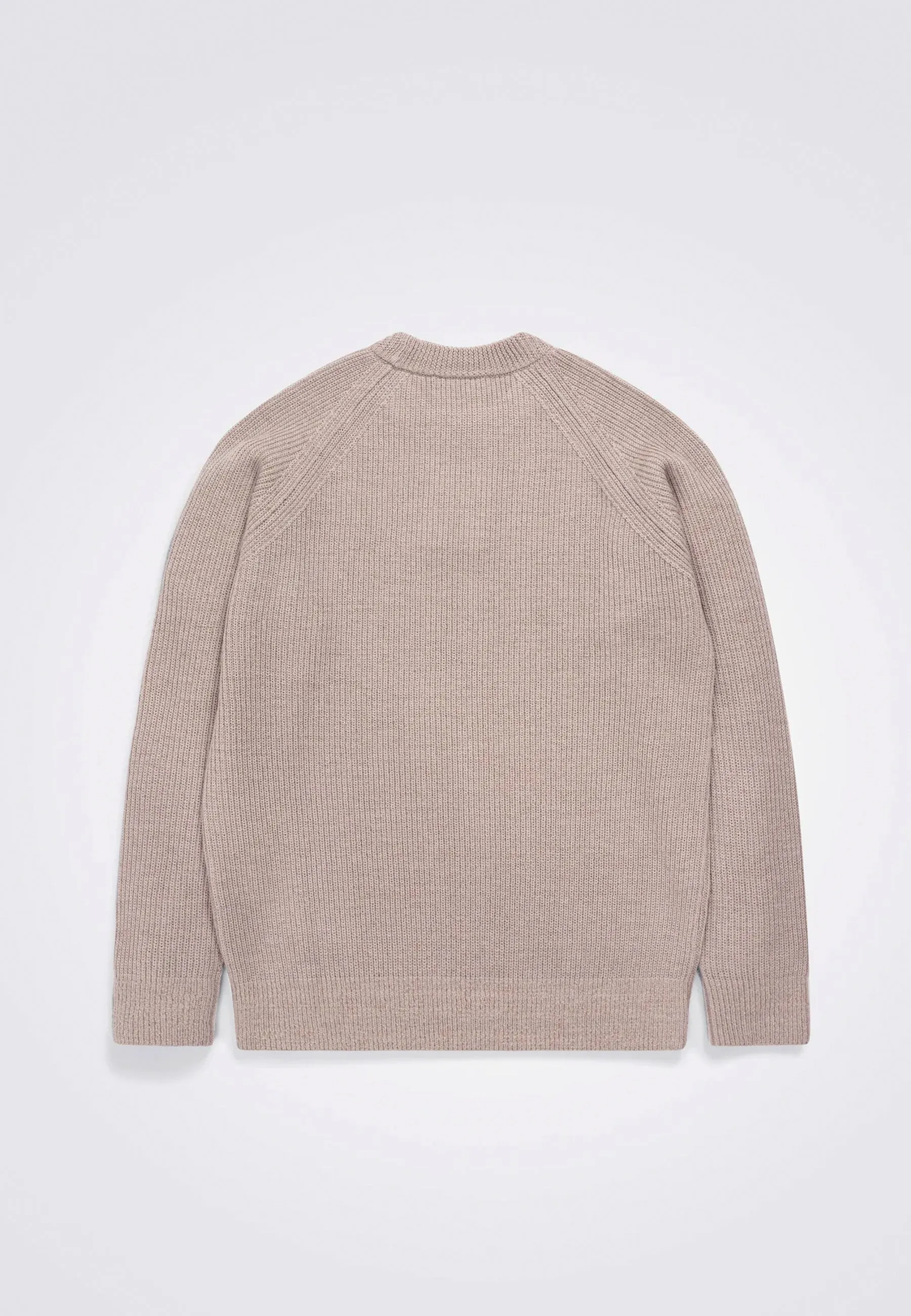 Roald Cotton Wool Jumper - Light Khaki