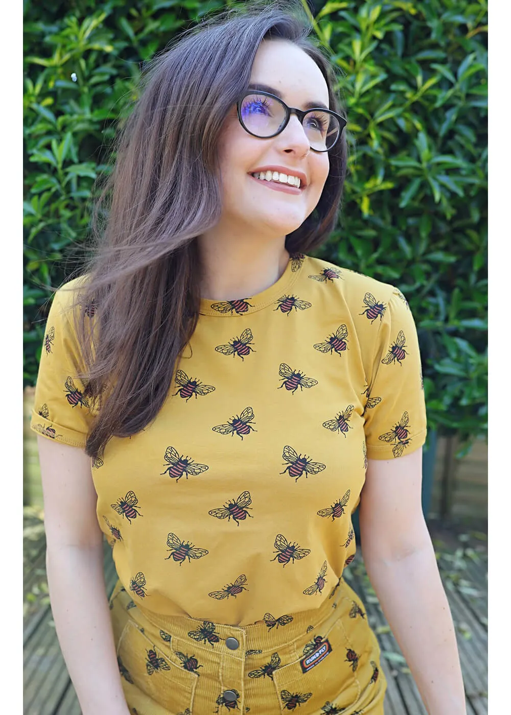 Run & Fly Buzzy Bee T-Shirt Mustard