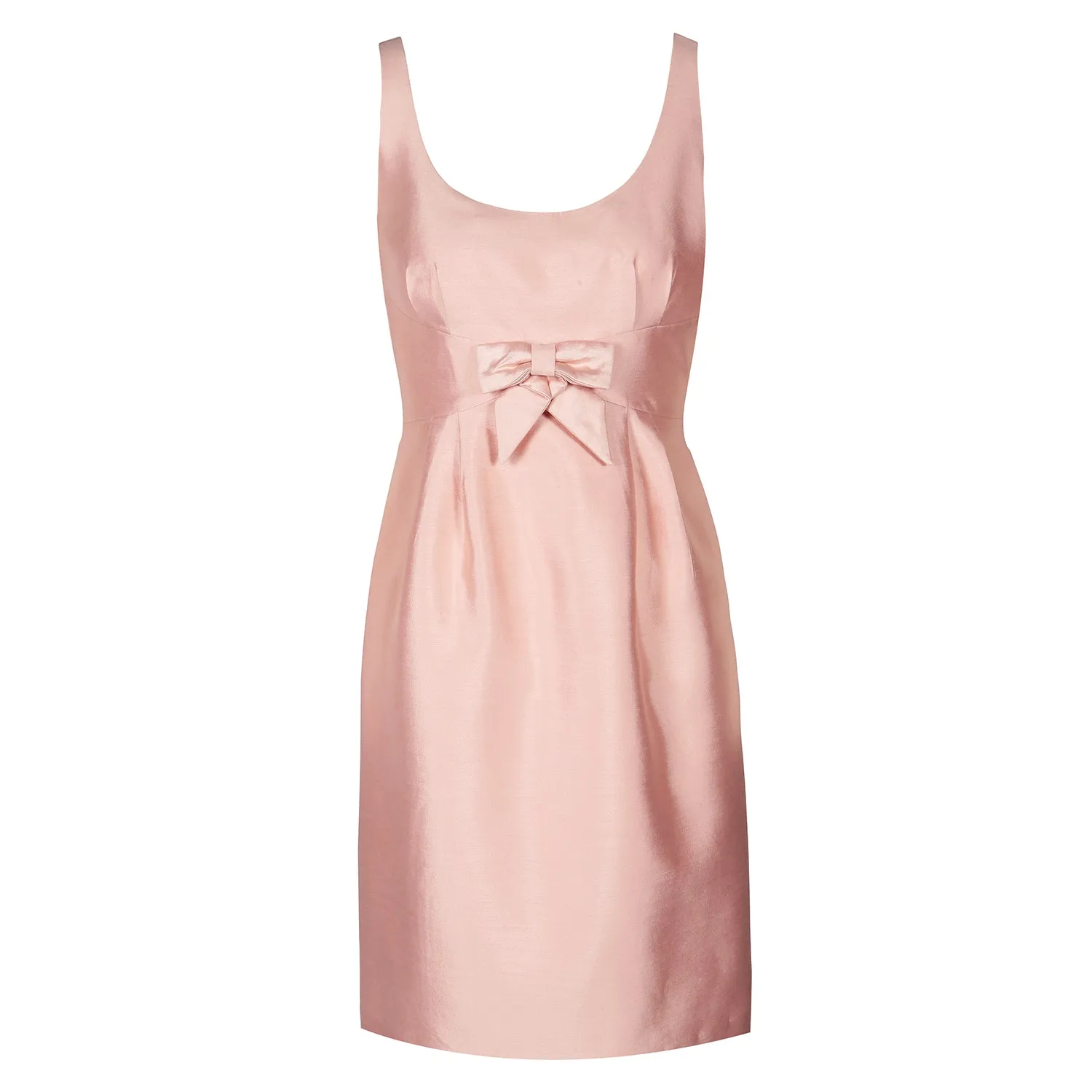 'Sabrina' Silk and Wool Dress in Rosa