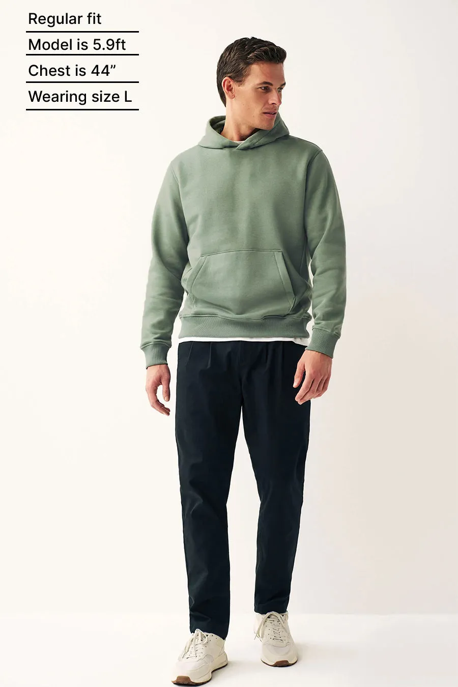 Sage Green - Fleece Hoodie