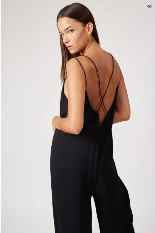 Silk & Salt Dangerously Jumpsuit Black