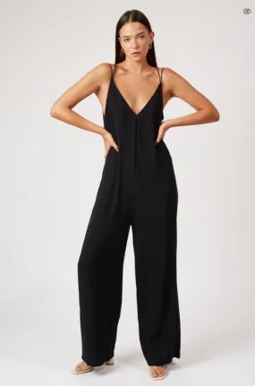 Silk & Salt Dangerously Jumpsuit Black