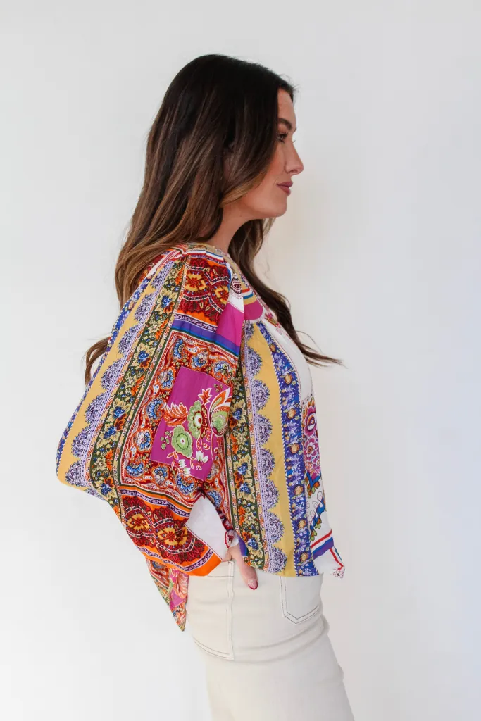 Sipping Sangria Paisley Blouse