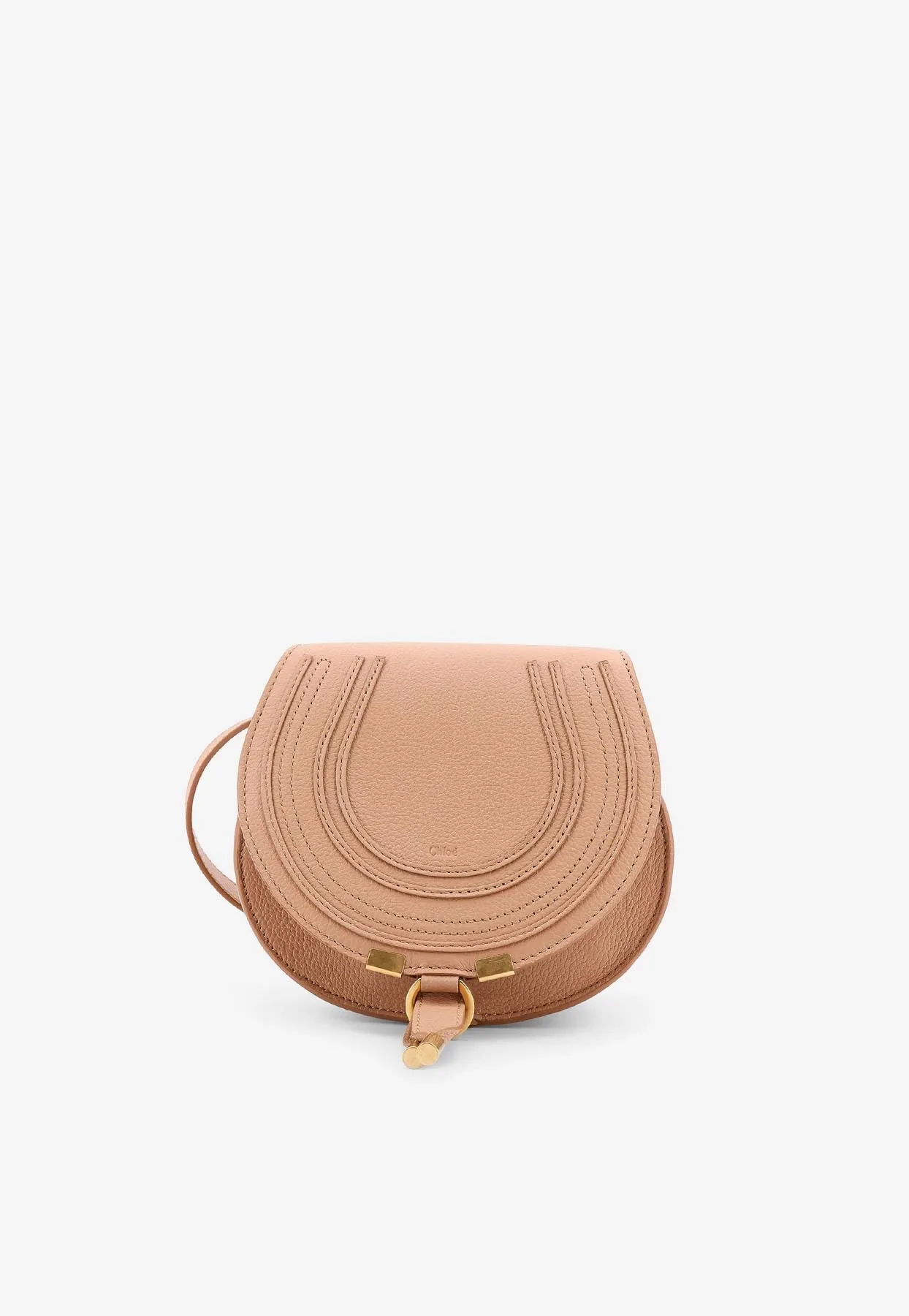 Small Marcie Grained Leather Crossbody Bag