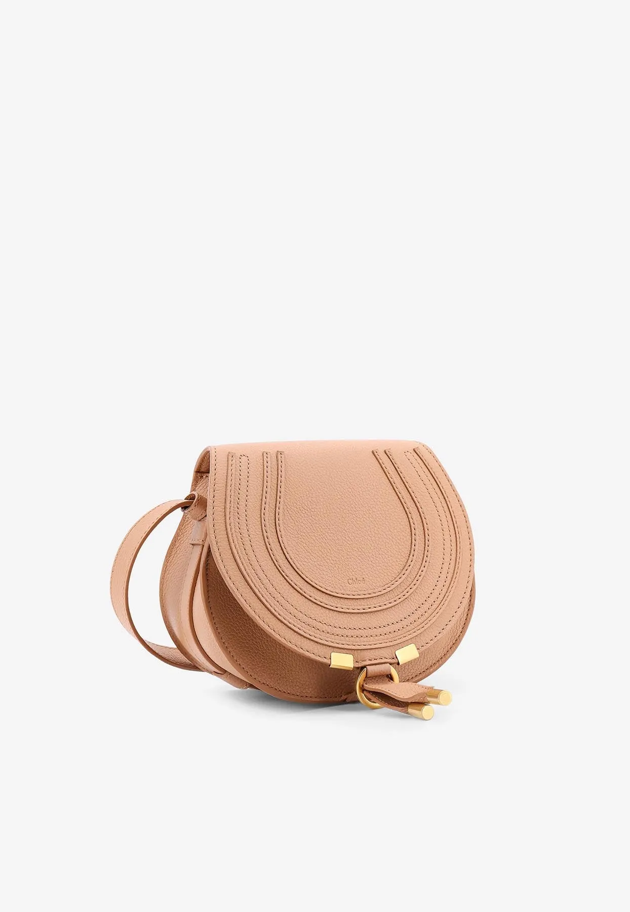 Small Marcie Grained Leather Crossbody Bag