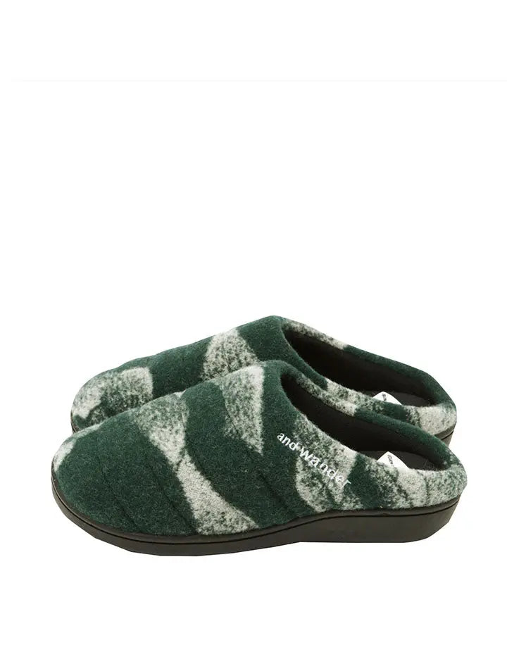 Subu × And Wander Mountain Camo Wool Green