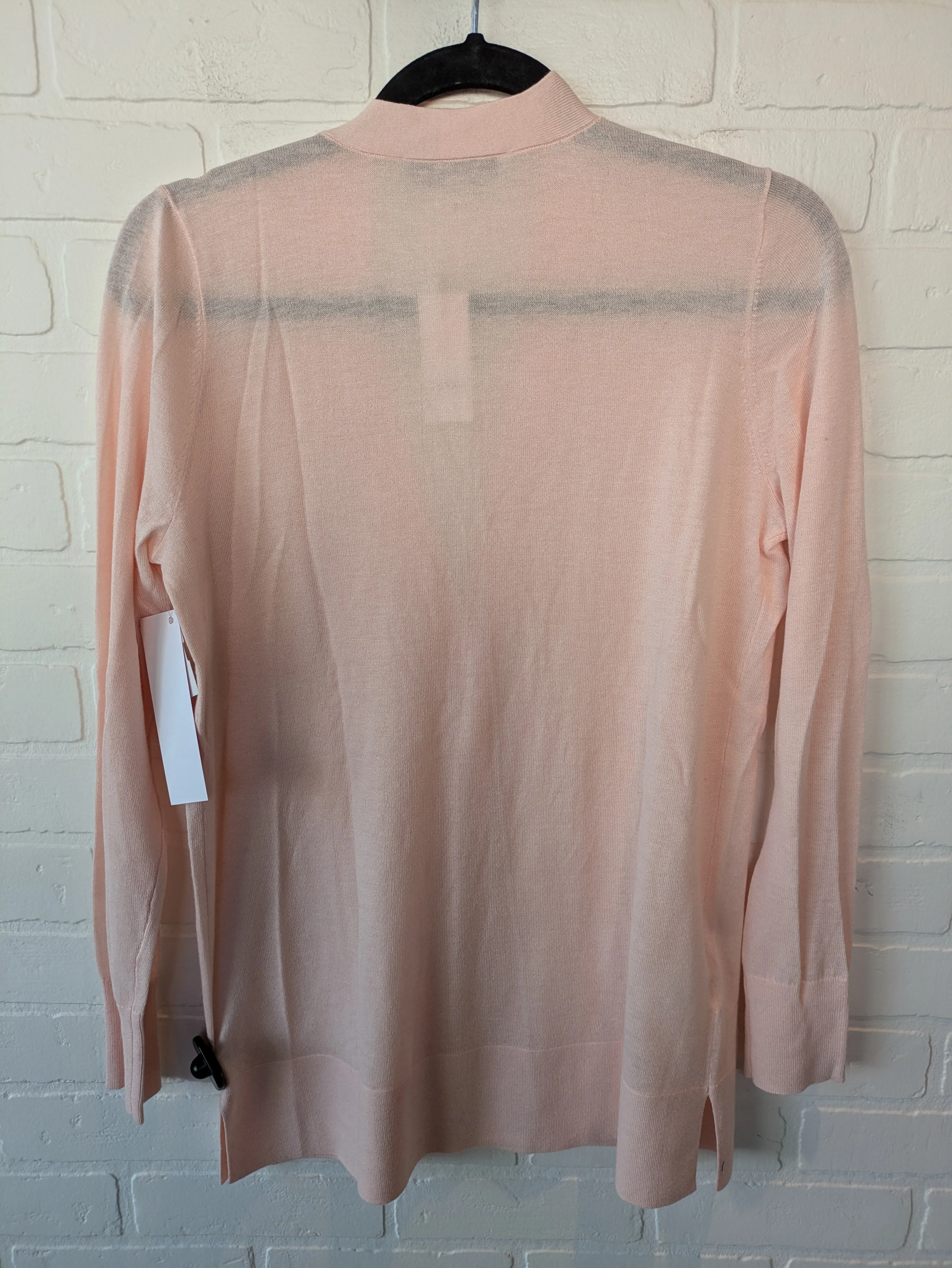 Sweater Cardigan By Loft In Pink, Size: M