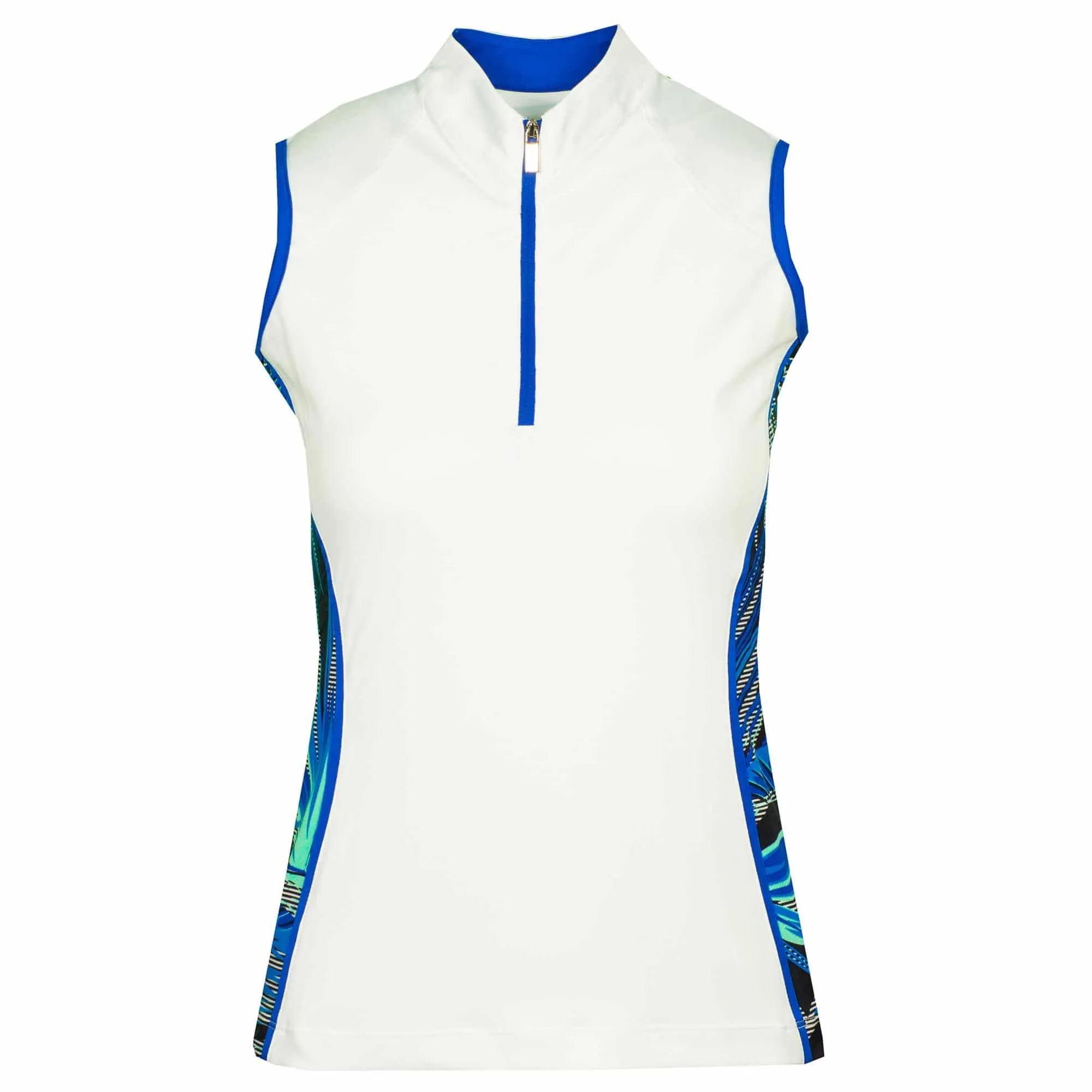 Tail Rosaella Ladies Sleeveless Golf Polo Shirt Chalk