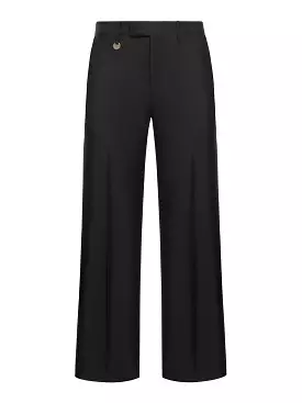 Tailored trousers in wool and silk