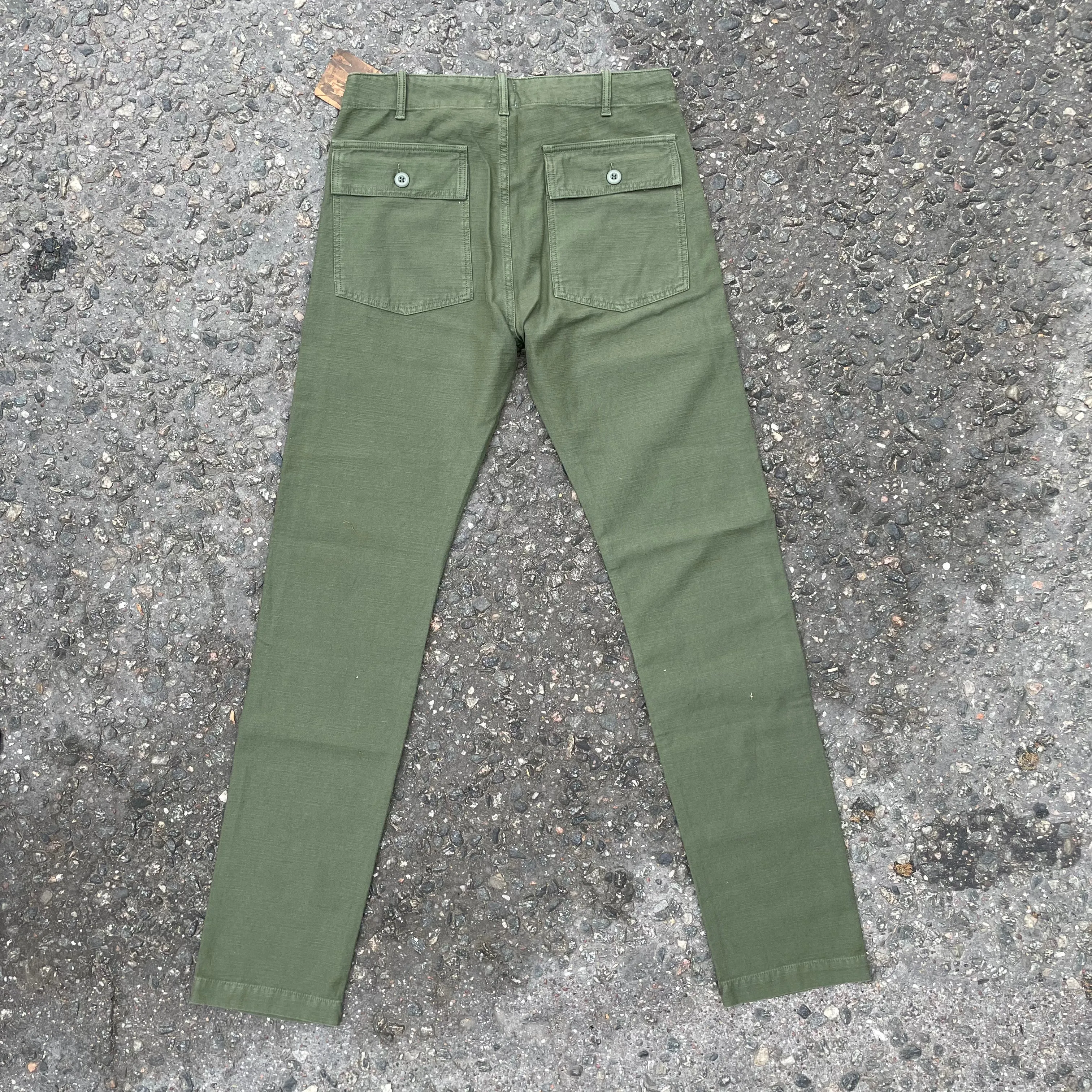 Tellason, Pant, Fatigue, Slubby Sateen, Olive