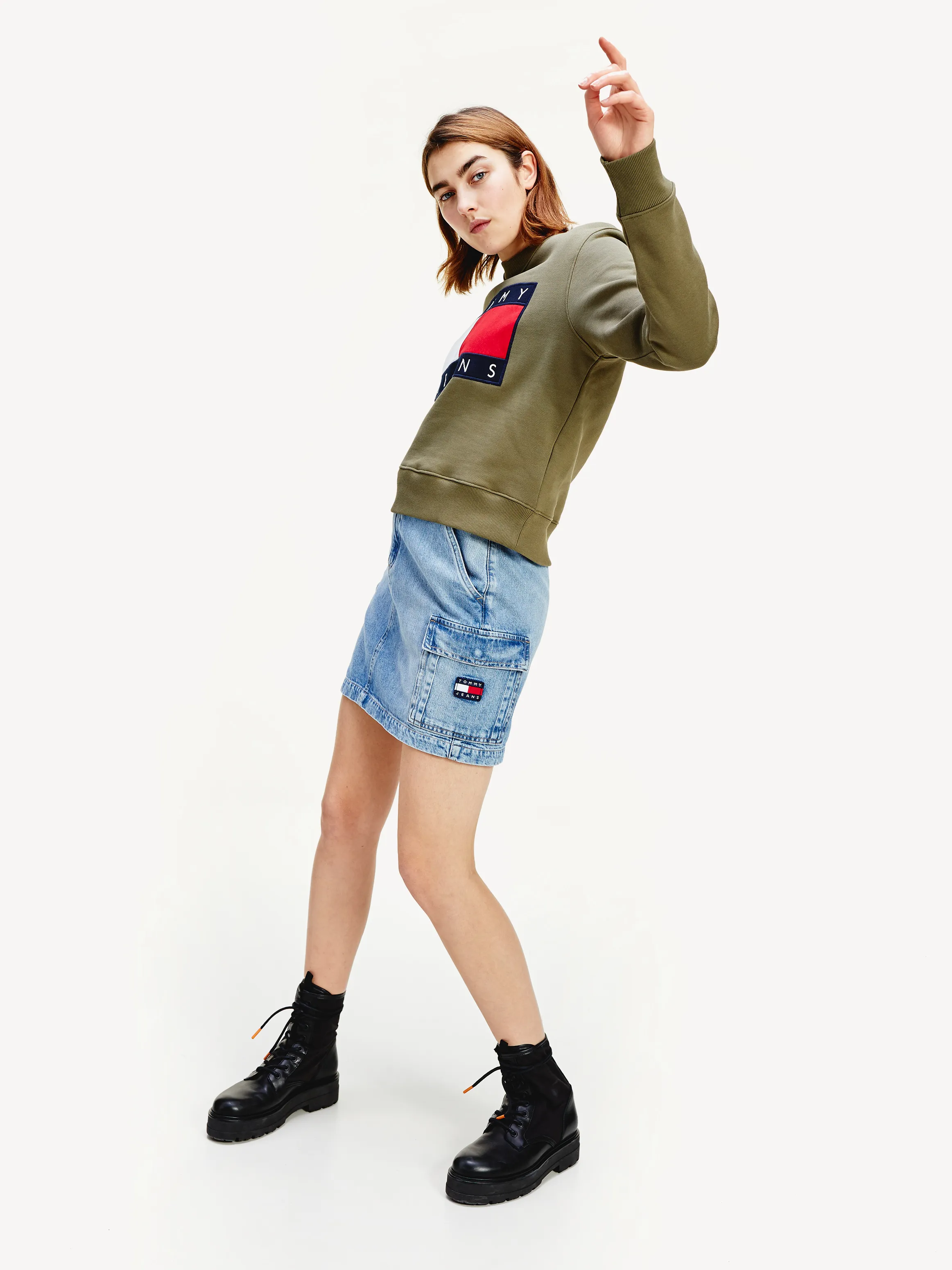 Tommy Flag Cropped Sweatshirt | Hoodies | Tommy Hilfiger