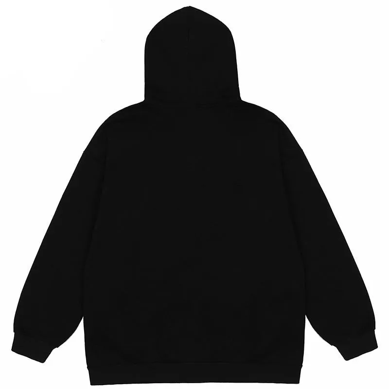 VERBLEE Rib Cage Graphic Zipper Hoodie