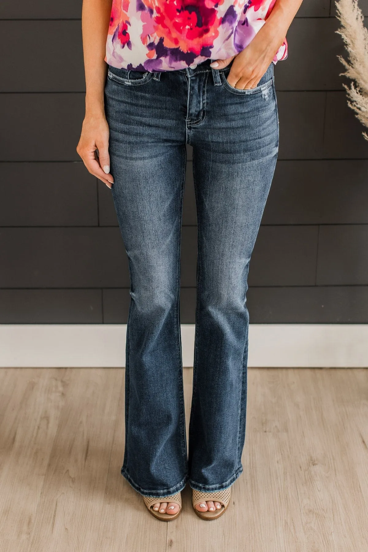 Vervet High-Rise Flare Jeans- Stassi Wash