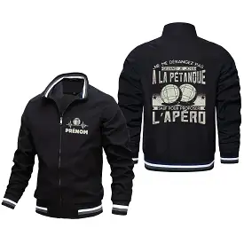 Veste De Pétanque Professionnel Avec Prénom Et Logo Personnalisés, Cadeau Humour Boulistes - CT06092339