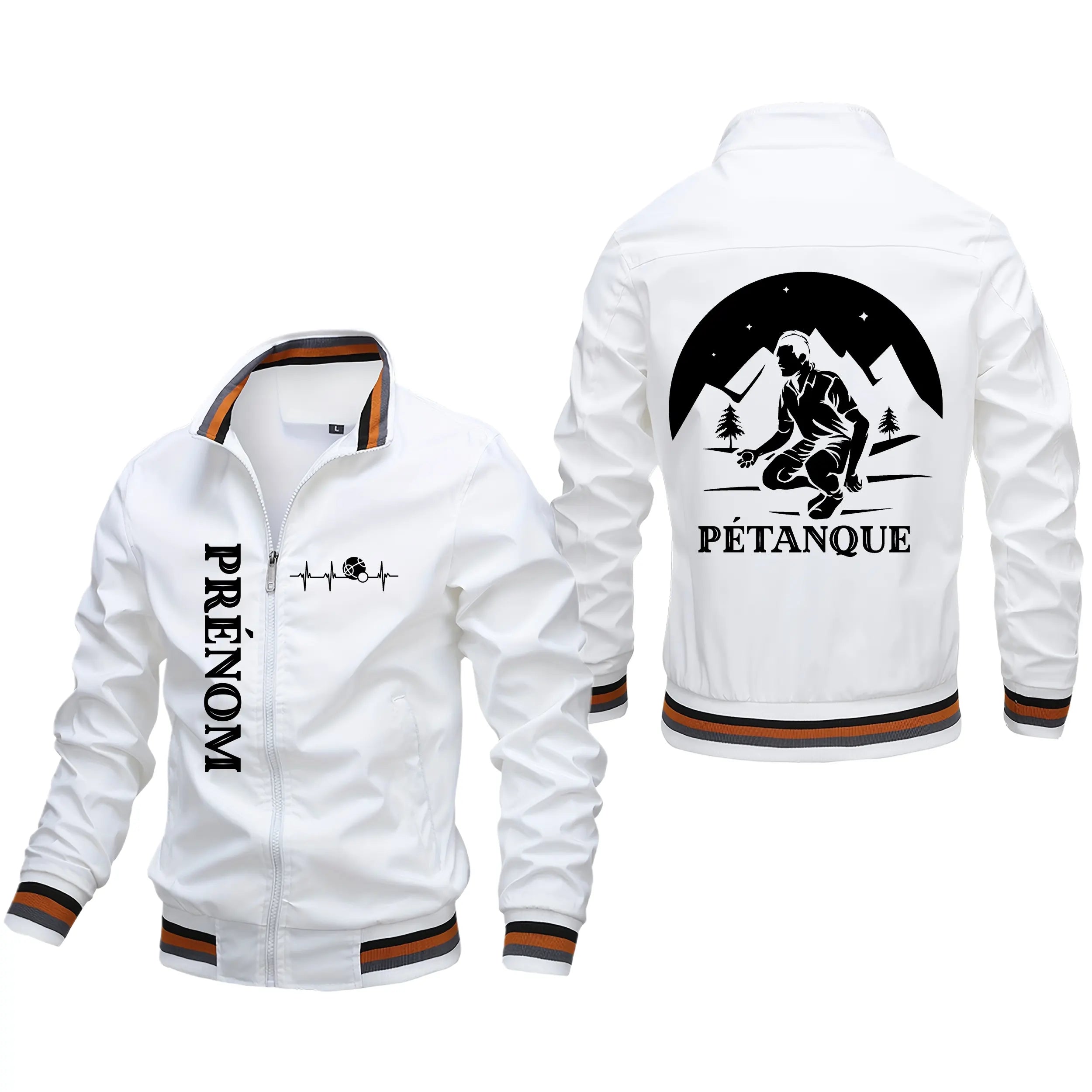 Veste De Sport Pour Pétanqueur, Prénom Et Logo Personnalisés, Cadeau Original Bouliste - CT10092353