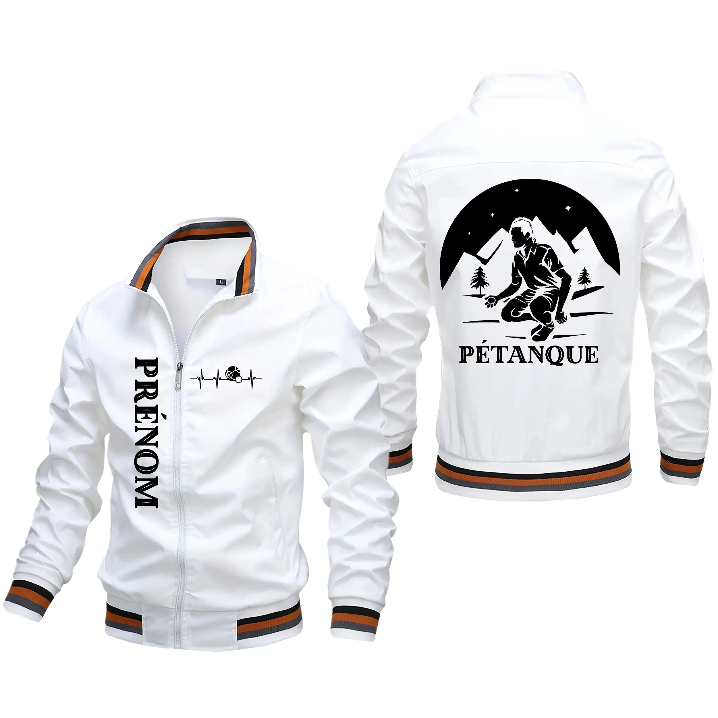 Veste De Sport Pour Pétanqueur, Prénom Et Logo Personnalisés, Cadeau Original Bouliste - CT10092353