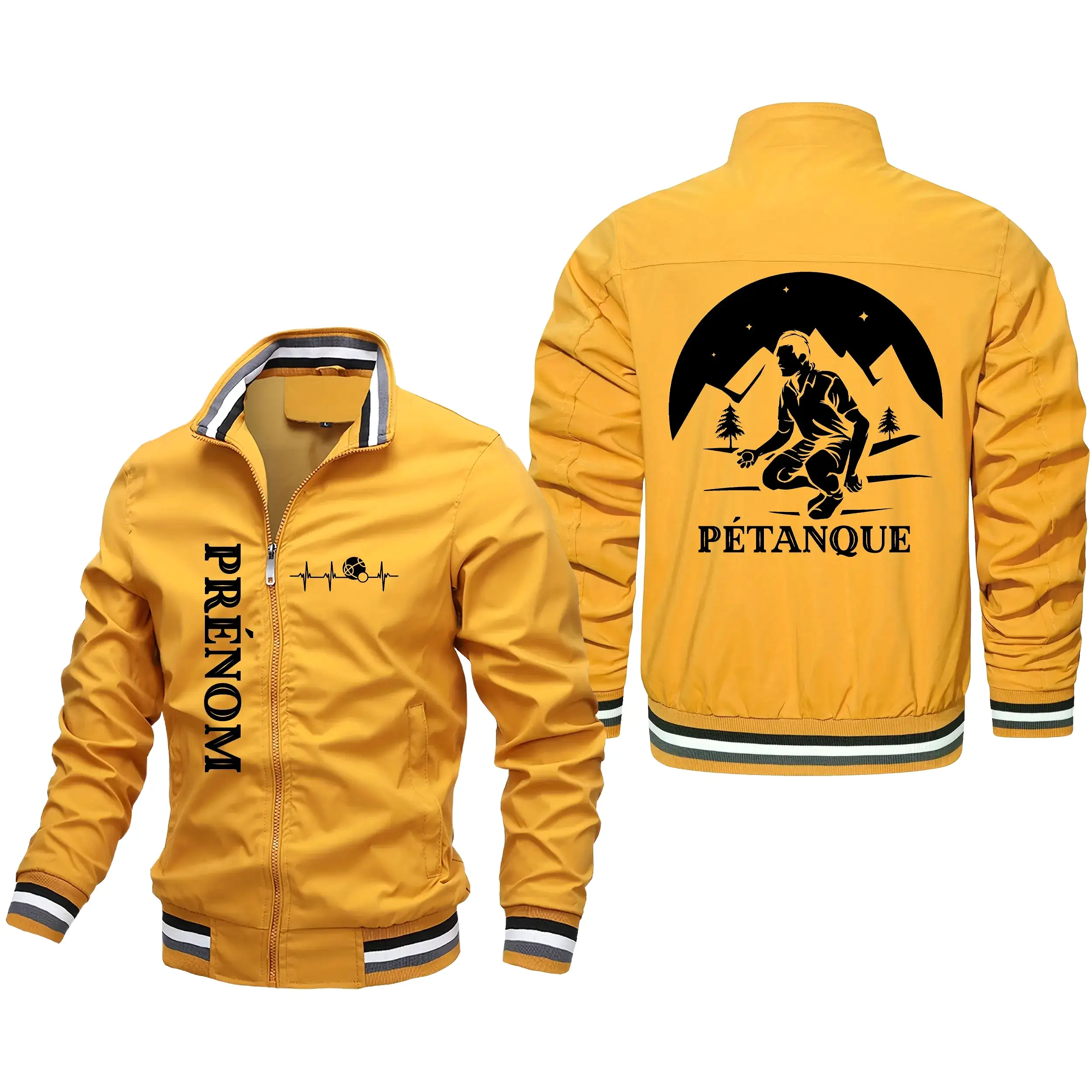 Veste De Sport Pour Pétanqueur, Prénom Et Logo Personnalisés, Cadeau Original Bouliste - CT10092353