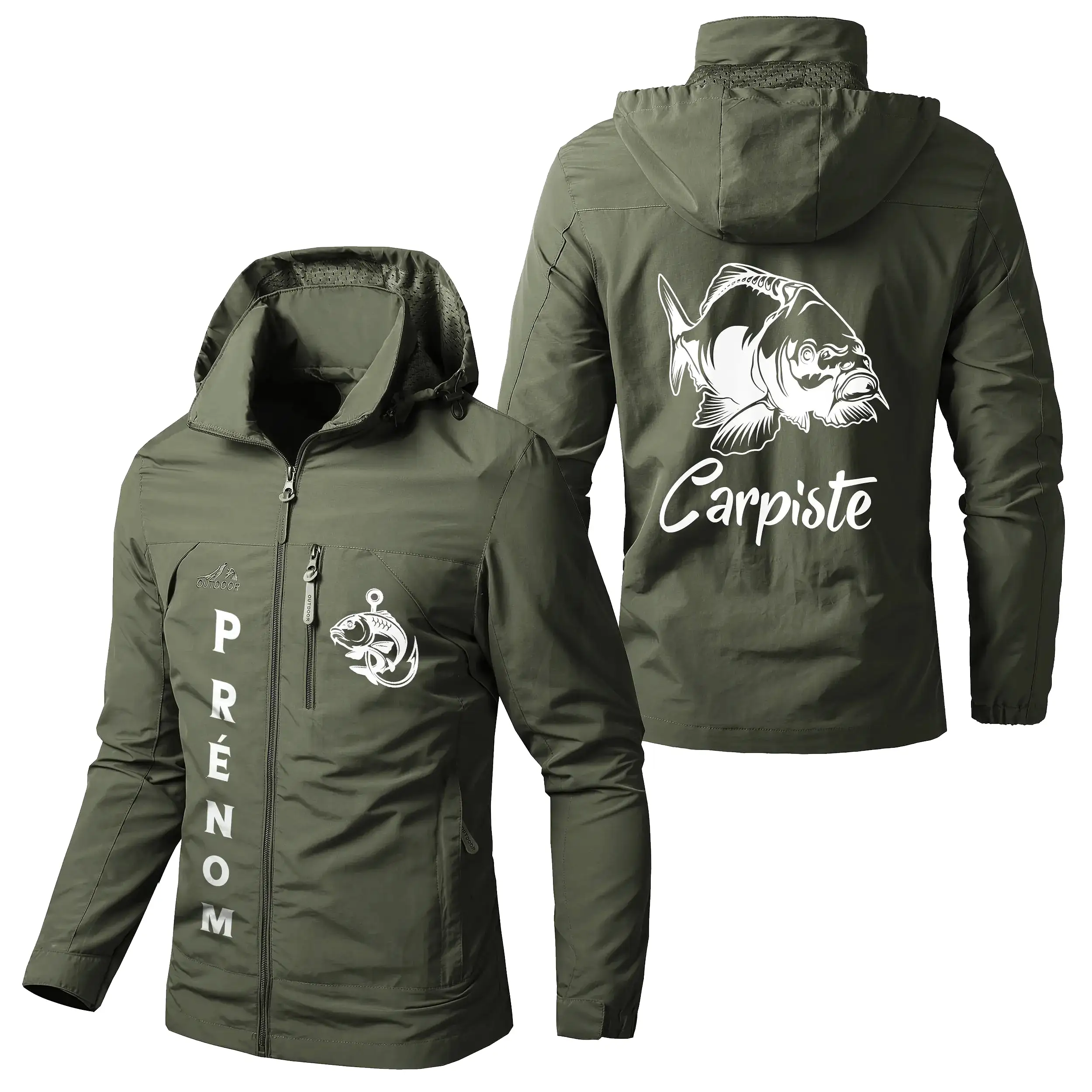 Veste Imperméable Personnalisée Pour Pêcheur, Carpiste, Pêche A La Carpe, Cadeau Original Pêcheur - CT31082334