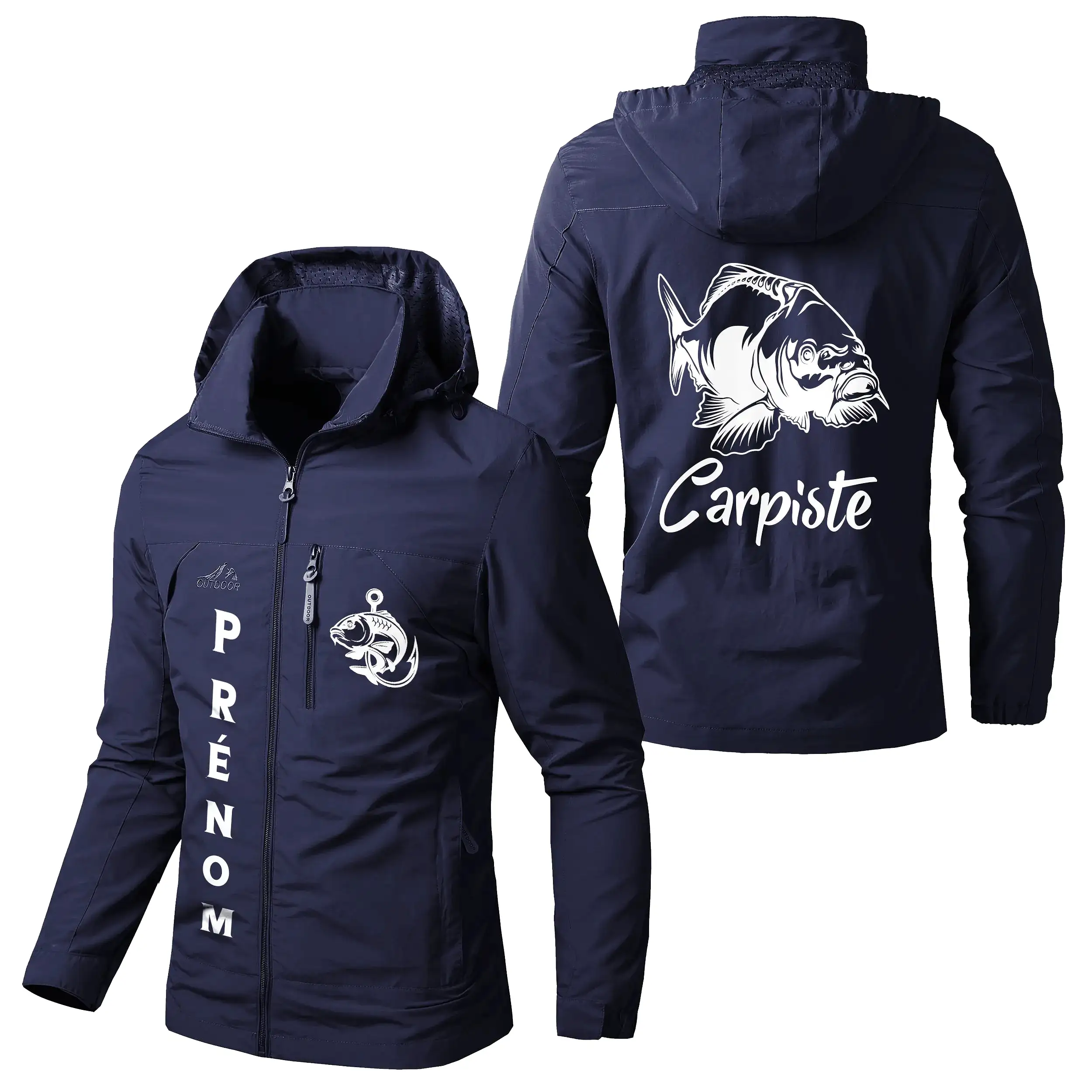 Veste Imperméable Personnalisée Pour Pêcheur, Carpiste, Pêche A La Carpe, Cadeau Original Pêcheur - CT31082334