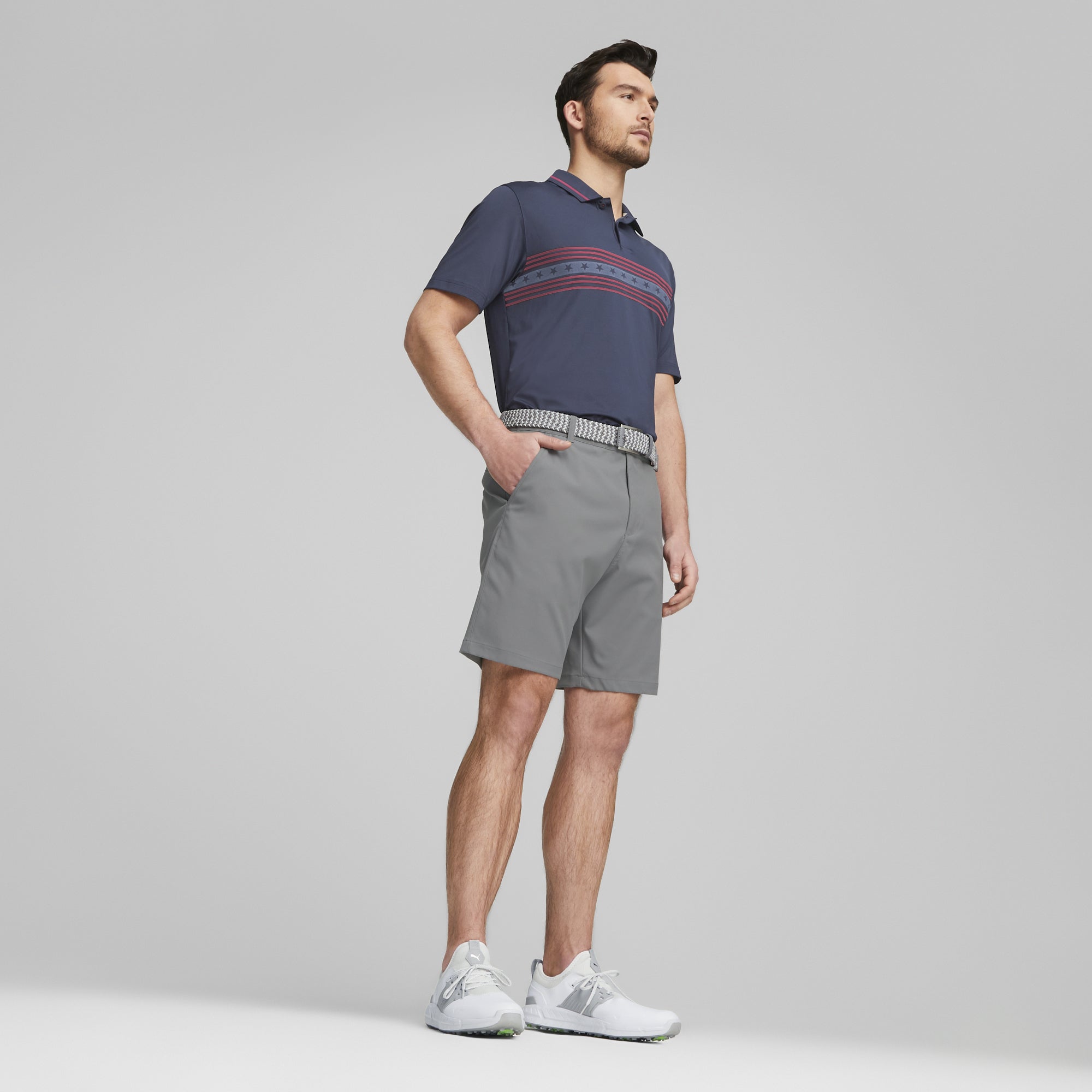 Volition Freedom Stripe Golf Polo